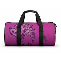 Polynesia Manta Ray Tattoo Duffle Bag Tropical Plumeria Pink Polynesian Pattern LT14 One size Pink - Polynesian Pride