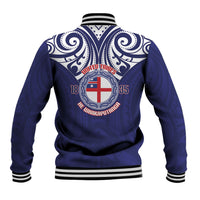 New Zealand United Tribes Te Kara Baseball Jacket He Whakaputanga Maori Pattern LT14 - Polynesian Pride