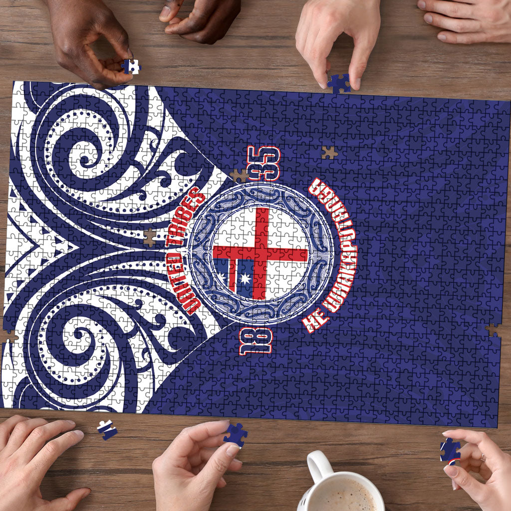 New Zealand United Tribes Te Kara Puzzle He Whakaputanga Maori Pattern LT14 - Polynesian Pride