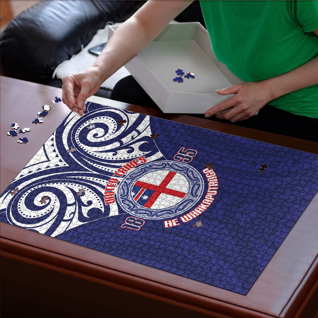 New Zealand United Tribes Te Kara Puzzle He Whakaputanga Maori Pattern LT14 - Polynesian Pride