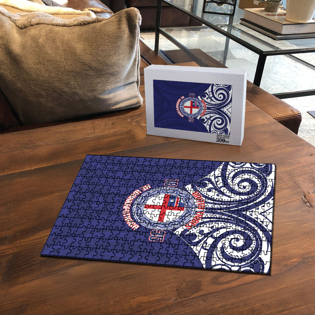 New Zealand United Tribes Te Kara Puzzle He Whakaputanga Maori Pattern LT14 - Polynesian Pride
