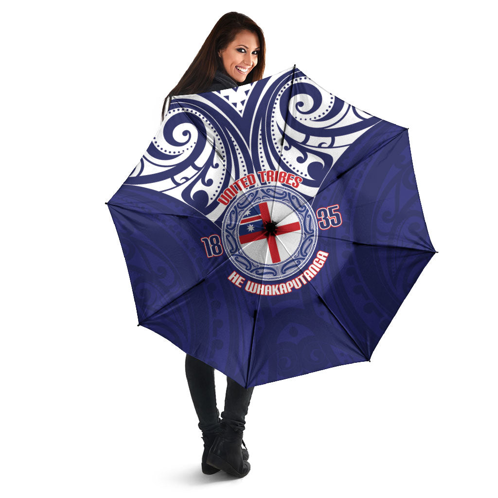 New Zealand United Tribes Te Kara Umbrella He Whakaputanga Maori Pattern LT14 - Polynesian Pride