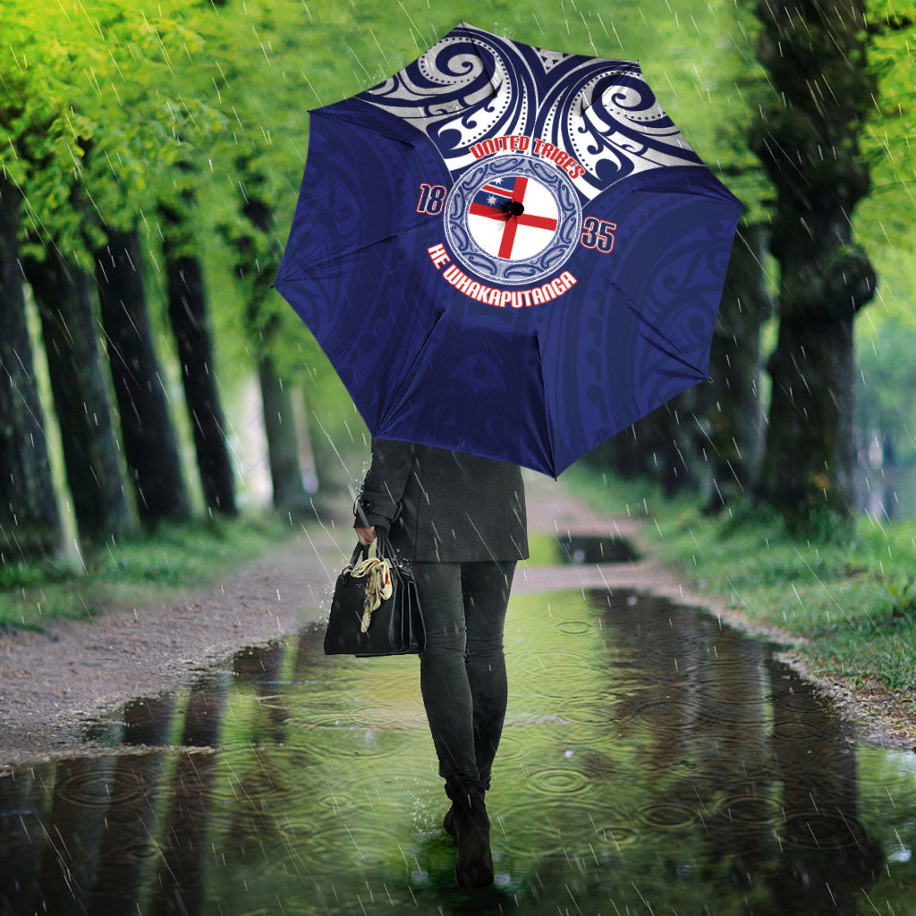 New Zealand United Tribes Te Kara Umbrella He Whakaputanga Maori Pattern LT14 - Polynesian Pride