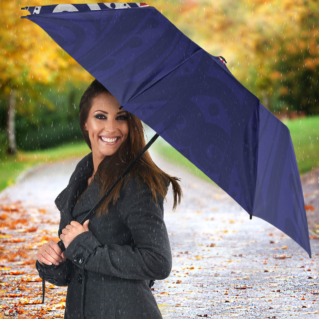 New Zealand United Tribes Te Kara Umbrella He Whakaputanga Maori Pattern LT14 - Polynesian Pride