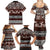 Bula Fiji Family Matching Summer Maxi Dress and Hawaiian Shirt Fijian Tapa Masi With Hibiscus Flowers LT14 - Polynesian Pride