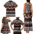 Bula Fiji Family Matching Tank Maxi Dress and Hawaiian Shirt Fijian Tapa Masi With Hibiscus Flowers LT14 - Polynesian Pride