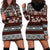 Bula Fiji Hoodie Dress Fijian Tapa Masi With Hibiscus Flowers LT14 - Polynesian Pride