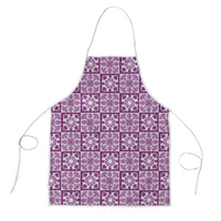 Poni Palaka Quilt Hawaii Apron Hawaiian Tropical Monstera Sea Turtle LT14 Purple - Polynesian Pride