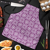 Poni Palaka Quilt Hawaii Apron Hawaiian Tropical Monstera Sea Turtle LT14 Purple - Polynesian Pride