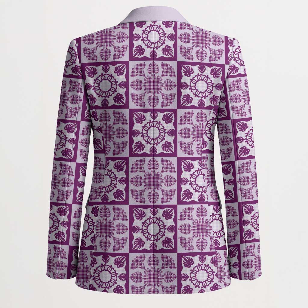 Poni Palaka Quilt Hawaii Blazer Hawaiian Tropical Monstera Sea Turtle LT14 - Polynesian Pride
