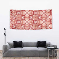 Ulaula Palaka Quilt Hawaii Tapestry Hawaiian Tropical Monstera Sea Turtle LT14 - Polynesian Pride