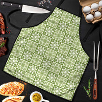 Omaomao Palaka Quilt Hawaii Apron Hawaiian Tropical Monstera Sea Turtle LT14 Green - Polynesian Pride