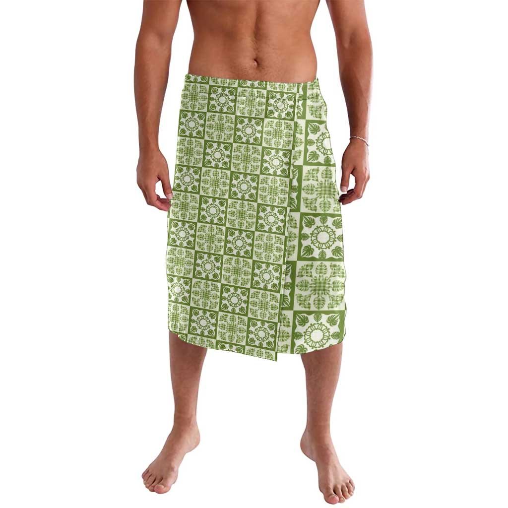 Omaomao Palaka Quilt Hawaii Lavalava Hawaiian Tropical Monstera Sea Turtle LT14 Green - Polynesian Pride