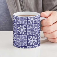 Polu Palaka Quilt Hawaii Ceramic Mug Hawaiian Tropical Monstera Sea Turtle LT14 - Polynesian Pride