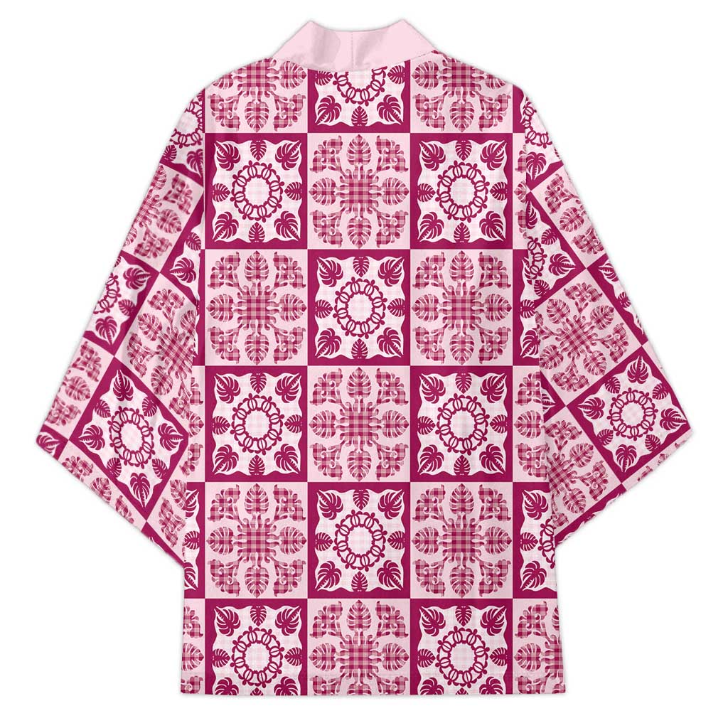 Akala Palaka Quilt Hawaii Kimono Hawaiian Tropical Monstera Sea Turtle LT14 - Polynesian Pride