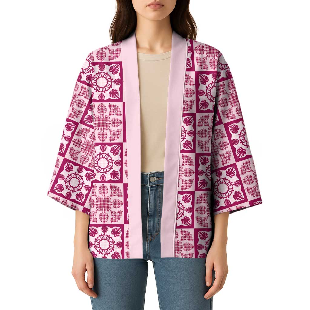 Akala Palaka Quilt Hawaii Kimono Hawaiian Tropical Monstera Sea Turtle LT14 - Polynesian Pride