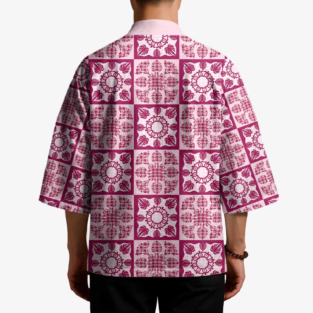 Akala Palaka Quilt Hawaii Kimono Hawaiian Tropical Monstera Sea Turtle LT14 - Polynesian Pride