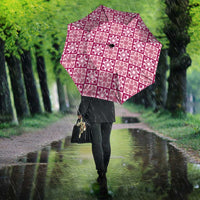 Akala Palaka Quilt Hawaii Umbrella Hawaiian Tropical Monstera Sea Turtle LT14 - Polynesian Pride