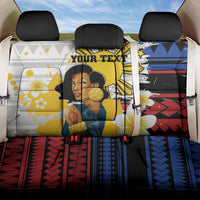 Personalised Philippines Women's Day Back Car Seat Cover Filipino Golden Sun With Polynesian Pattern LT14 One Size Red - Polynesian Pride