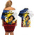 Personalised Philippines Women's Day Couples Matching Off Shoulder Short Dress and Hawaiian Shirt Filipino Golden Sun With Polynesian Pattern LT14 - Polynesian Pride