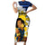 Personalised Philippines Women's Day Family Matching Short Sleeve Bodycon Dress and Hawaiian Shirt Filipino Golden Sun With Polynesian Pattern LT14 Mom's Dress Red - Polynesian Pride