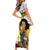 Personalised Philippines Women's Day Family Matching Short Sleeve Bodycon Dress and Hawaiian Shirt Filipino Golden Sun With Polynesian Pattern LT14 - Polynesian Pride