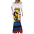 Personalised Philippines Women's Day Mermaid Dress Filipino Golden Sun With Polynesian Pattern LT14 - Polynesian Pride