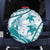 Cyan Polynesia Spare Tire Cover Polynesian Turtle Shark Tattoo Tropical Vintage