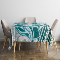 Cyan Polynesia Tablecloth Polynesian Turtle Shark Tattoo Tropical Vintage LT14 - Polynesian Pride