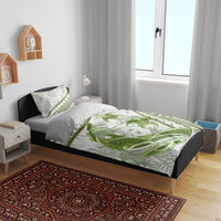 Lime Green Polynesia Bedding Set Polynesian Turtle Shark Tattoo Tropical Vintage LT14 - Polynesian Pride