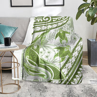 Lime Green Polynesia Blanket Polynesian Turtle Shark Tattoo Tropical Vintage LT14 - Polynesian Pride
