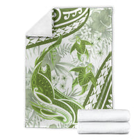 Lime Green Polynesia Blanket Polynesian Turtle Shark Tattoo Tropical Vintage LT14 - Polynesian Pride