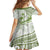 Lime Green Polynesia Family Matching Off Shoulder Short Dress and Hawaiian Shirt Polynesian Turtle Shark Tattoo Tropical Vintage LT14 - Polynesian Pride