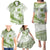 Lime Green Polynesia Family Matching Puletasi and Hawaiian Shirt Polynesian Turtle Shark Tattoo Tropical Vintage LT14 - Polynesian Pride