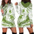 Lime Green Polynesia Hoodie Dress Polynesian Turtle Shark Tattoo Tropical Vintage LT14 - Polynesian Pride