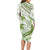 Lime Green Polynesia Long Sleeve Bodycon Dress Polynesian Turtle Shark Tattoo Tropical Vintage LT14 - Polynesian Pride