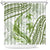 Lime Green Polynesia Shower Curtain Polynesian Turtle Shark Tattoo Tropical Vintage