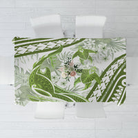 Lime Green Polynesia Tablecloth Polynesian Turtle Shark Tattoo Tropical Vintage LT14 Lime Green - Polynesian Pride