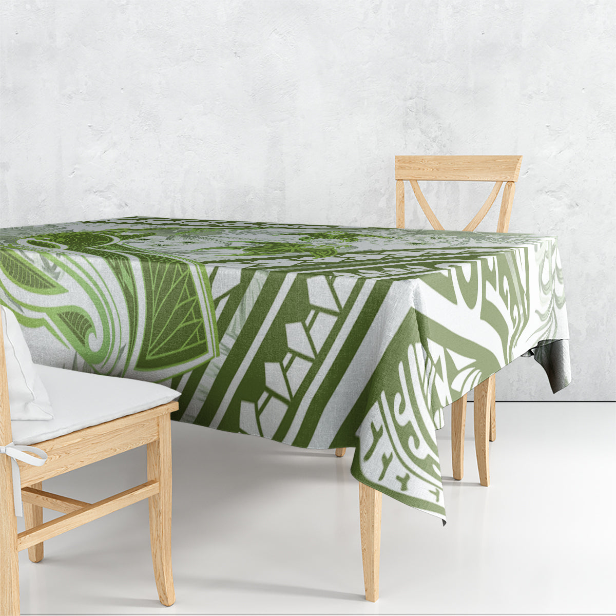 Lime Green Polynesia Tablecloth Polynesian Turtle Shark Tattoo Tropical Vintage LT14 - Polynesian Pride