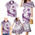 Purple Polynesia Family Matching Mermaid Dress and Hawaiian Shirt Polynesian Turtle Shark Tattoo Tropical Vintage LT14 - Polynesian Pride