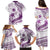 Purple Polynesia Family Matching Puletasi and Hawaiian Shirt Polynesian Turtle Shark Tattoo Tropical Vintage LT14 - Polynesian Pride