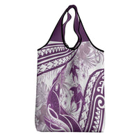 Purple Polynesia Grocery Bag Polynesian Turtle Shark Tattoo Tropical Vintage LT14 - Polynesian Pride