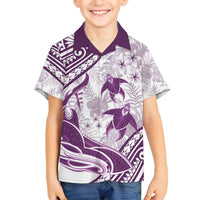 Purple Polynesia Hawaiian Shirt Polynesian Turtle Shark Tattoo Tropical Vintage LT14 - Polynesian Pride