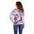 Purple Polynesia Off Shoulder Sweater Polynesian Turtle Shark Tattoo Tropical Vintage LT14 - Polynesian Pride