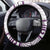 Purple Polynesia Steering Wheel Cover Polynesian Turtle Shark Tattoo Tropical Vintage