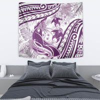 Purple Polynesia Tapestry Polynesian Turtle Shark Tattoo Tropical Vintage LT14 - Polynesian Pride