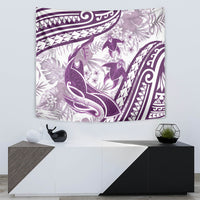 Purple Polynesia Tapestry Polynesian Turtle Shark Tattoo Tropical Vintage LT14 - Polynesian Pride