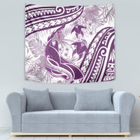 Purple Polynesia Tapestry Polynesian Turtle Shark Tattoo Tropical Vintage LT14 - Polynesian Pride