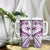 Purple Polynesia Tumbler With Handle Polynesian Turtle Shark Tattoo Tropical Vintage