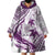 Purple Polynesia Wearable Blanket Hoodie Polynesian Turtle Shark Tattoo Tropical Vintage LT14 - Polynesian Pride